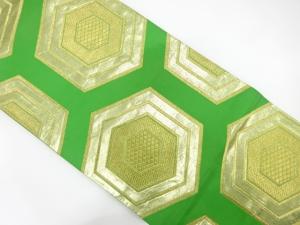 アンティーク　亀甲模様織り出し袋帯（材料）